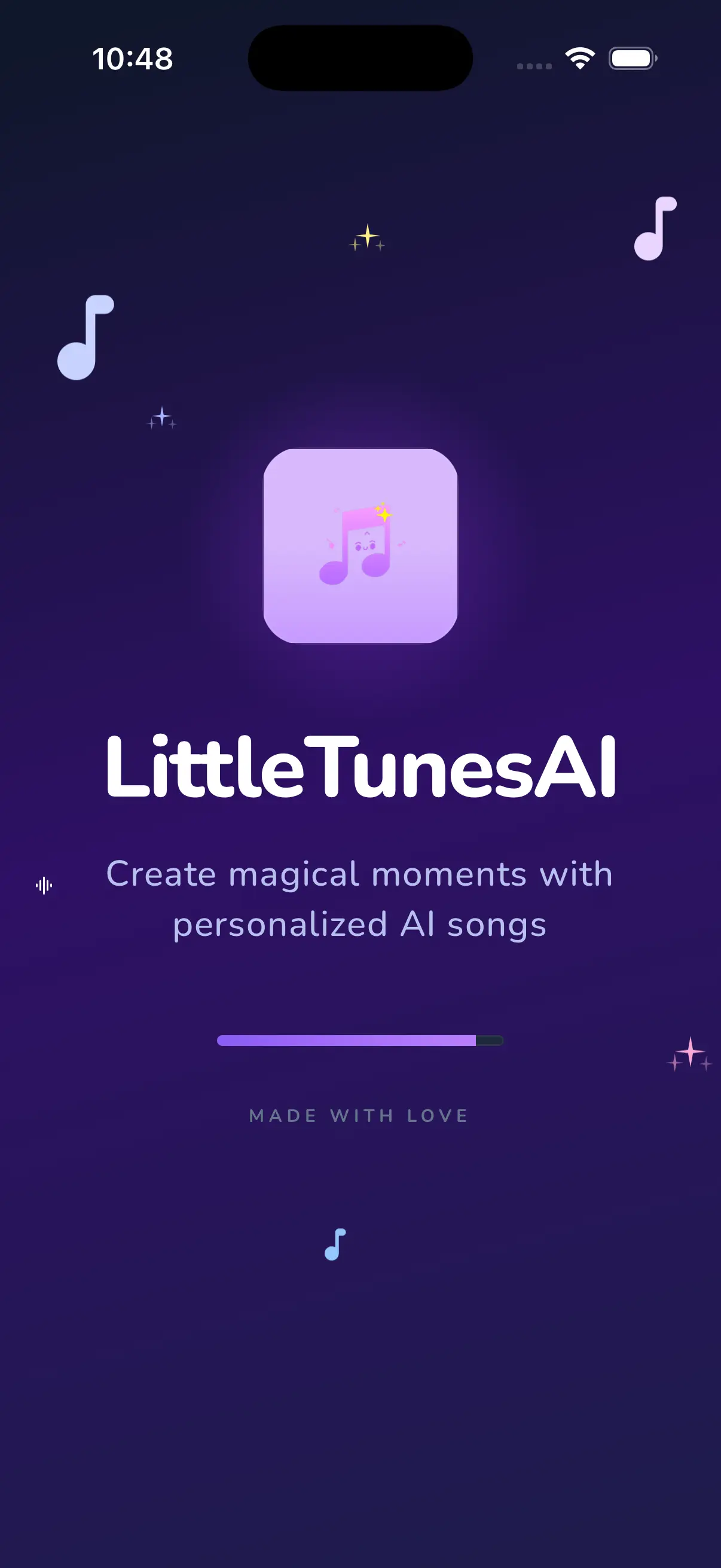 LittleTunesAI Splash Screen