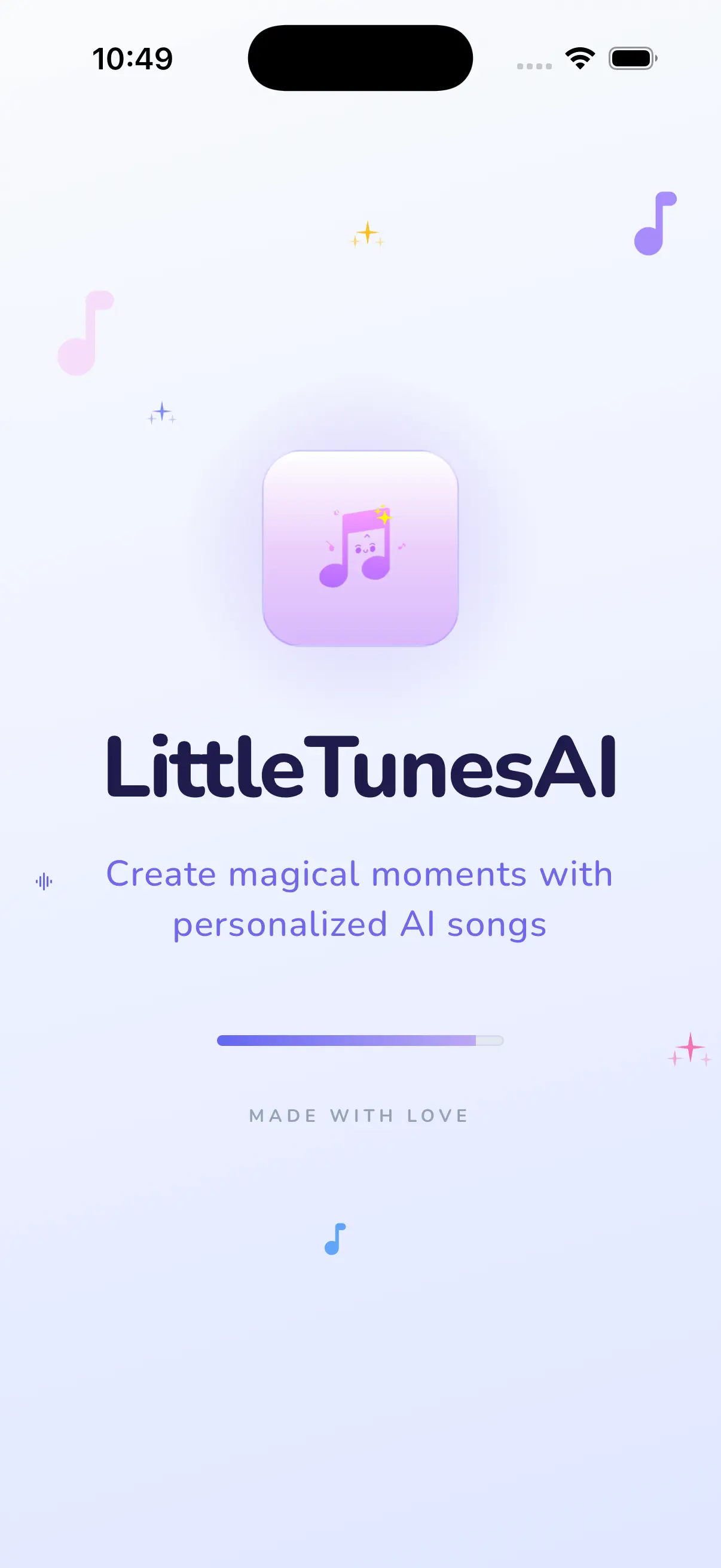 LittleTunesAI Splash Screen